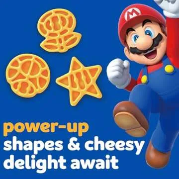 Kraft Mac & Cheese Microwavable Dinner with Super Mario Power-Up Pasta Shapes, 4 1.9 oz Cups