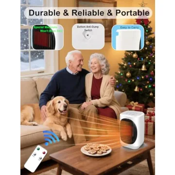 iFTY Small Space Heater with Remote Control and Safety Features