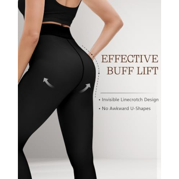 HONGTEYA 2 Pairs Fleece Lined Tights - Warm Stylish Winter Tights