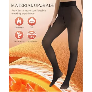 Warm Fleece Lined Tights for Women - Two Pair Set