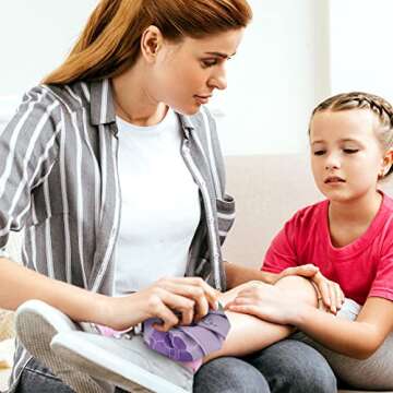 Shihanee 3 Pcs Ice Pack for Injuries, Reusable Hot Water Bag with Screw Top, Hot Cold for Sports Knee Head Leg Shoulder Back Injury, 6 Inch 9 Inch 10 Inch(Multicolor,Fruit Style)