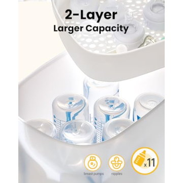 HAUTURE 6-in-1 Baby Bottle Sterilizer and Dryer