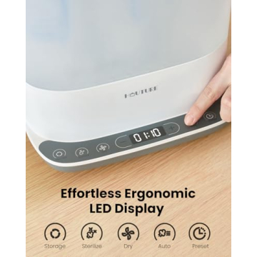 HAUTURE 6-in-1 Baby Bottle Sterilizer and Dryer