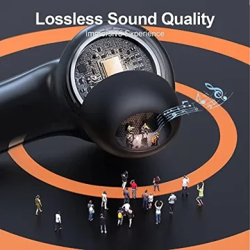 ZIUTY Wireless Earbuds 50H Playtime IPX5 Waterproof Rechargeable