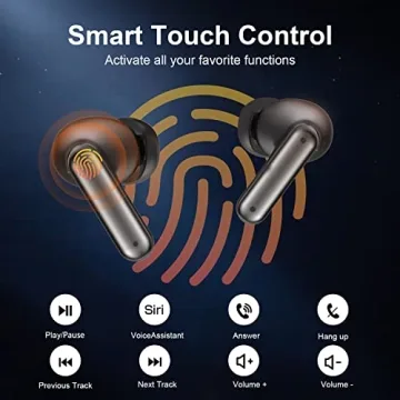 ZIUTY Wireless Earbuds 50H Playtime IPX5 Waterproof Rechargeable
