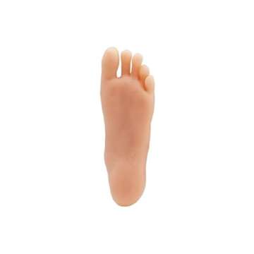 A Pound of Flesh Practice Tattoo Foot Silicone Tattooing Fake Skin Body Part for Practice or Display Professional Quality - Left Foot, Fair Skintone