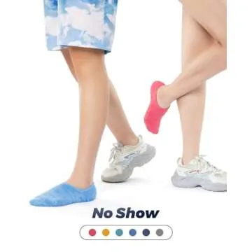 IDEGG No Show Socks Womens and Men Low Cut Ankle Short Anti-slid Athletic Running Novelty Casual Invisible Liner Socks