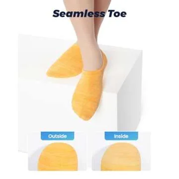 IDEGG No Show Socks Womens and Men Low Cut Ankle Short Anti-slid Athletic Running Novelty Casual Invisible Liner Socks