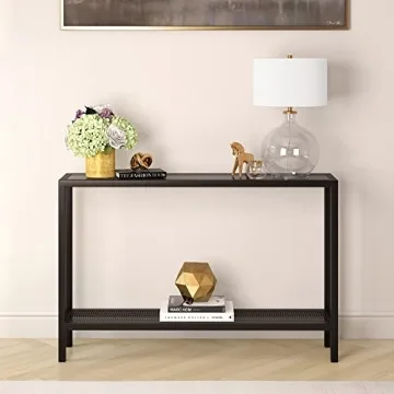 Laelia Coastal Table Lamp in Clear Glass and Brass