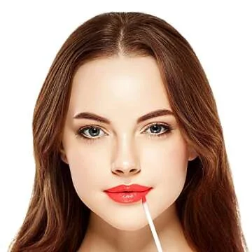 SONSENAI 300Pcs Disposable Lip Brushes Make Up Brush Lip Gloss Applicators Lipstick Wands Tool Kits Lip Gloss Applicators Tester Wands