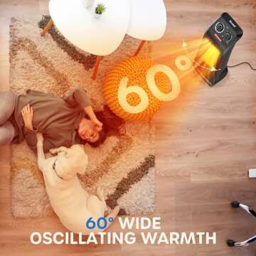 ECOWELL 18" Tower Heater - Fast Heating Portable Comfort