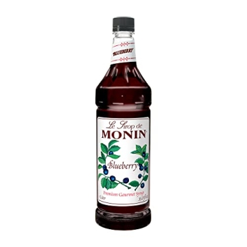 Monin - Blueberry Syrup, Mildly Sweet & Tart Blueberry Flavor, Great for Teas, Lemonades, Smoothies,...