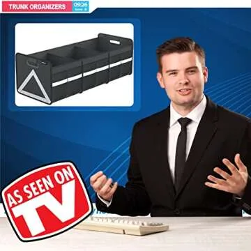 Multi-Pocket Collapsible Trunk Organizer for SUV
