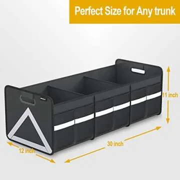 Multi-Pocket Collapsible Trunk Organizer for SUV