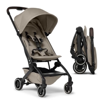 Joolz Aer+ Ultra Compact Baby Stroller - Lightweight & Easy Fold - Airplane Friendly - Sandy Taupe