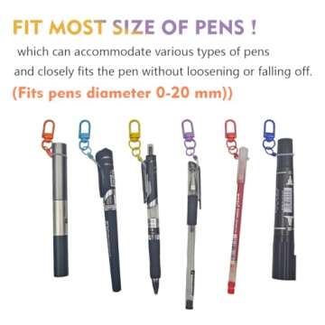Mini Coloured Pen Clips - Versatile Badge Reel Accessories