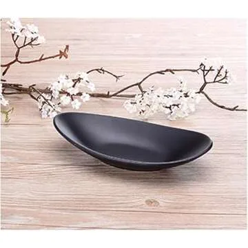 Binoster Black ring jewellery tray organiser tray, dresser decor key flat jewellery bowl decorative oval dish