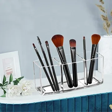 Watpot Acrylic Makeup Brush Organizer for Effective Storage