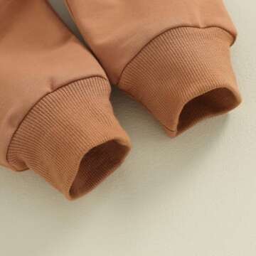 Hnyenmcko Toddler Baby Boy Clothes Set Letter Print Long Sleeve Crewneck Sweatshirt Tops Pants Set 2Pcs Fall Winter Outfits