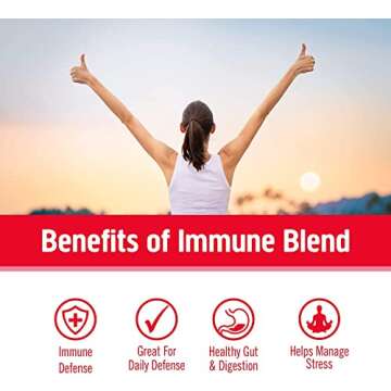 Om Mushroom Superfood Immune Defense Mushroom Capsules Superfood Supplement, 90 Count, 30 Days, Mushroom Blend, Reishi, Turkey Tail, Maitake, Agaricus Blazei, Vitamin C, Vegan