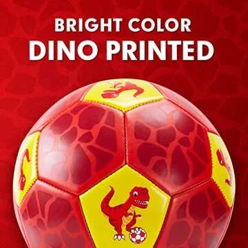 Hahaland Kids Size 3 Soccer Ball - Dinosaur Design