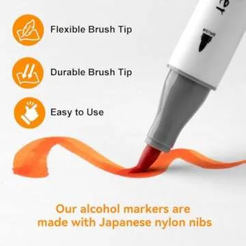 SFAIH Brush Tip Alcohol Markers Set - 216 Colors Double Tipped Art Markers for Artist Adult Coloring Illustration, Gifts for Artist Adult, Dual Tip Brush & Chisel - Refillable Ink