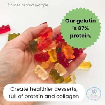 PILSAC 300° Bloom Gelatin Powder (2.2 lb) bag - Unflavored Beef Gelatin - Excellent Performance, High Viscosity