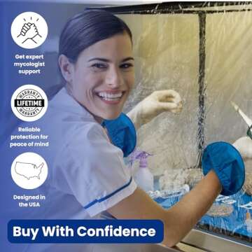 Bella Bora Still Air Box Mycology (Sturdy) Mushroom Grow Box Alt to Laminar Flow Hood Fume Hood for Lab Mycology Supplies by USA Mycologists V1 (Large)