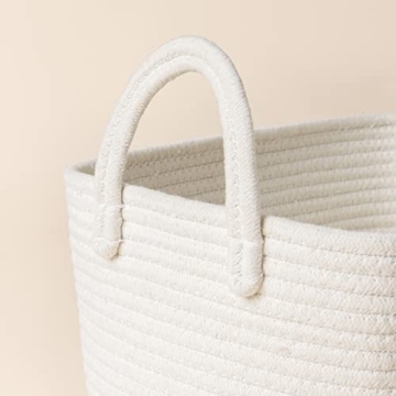 LA JOLIE MUSE Cotton Rope Storage Basket Set