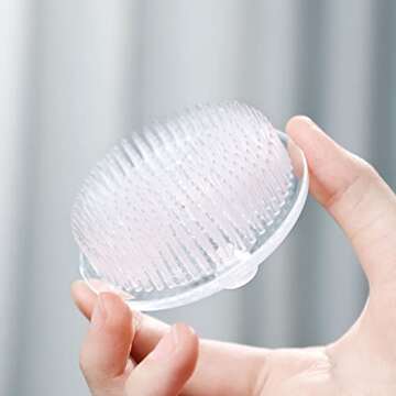 2pcs Flower Frog Round Plastic Flower Arrangement Holder Floral Pin Frog 70mm / 2.76 Inch (White) (White)