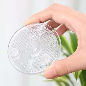 2pcs Flower Frog Round Plastic Flower Arrangement Holder Floral Pin Frog 70mm / 2.76 Inch (White) (White)