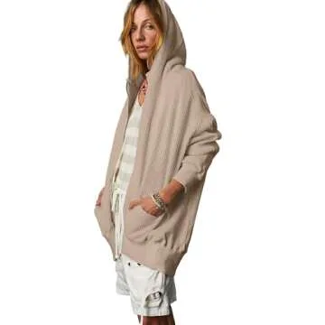 Buy ATHMILE Women's Waffle-Knit Shacket for Style and Comfort