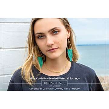 Stunning Long Turquoise Tassel Earrings - Fashion With a Purpose