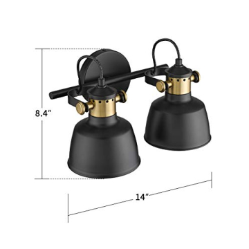 AUTELO Elegant 2-Light Adjustable Bathroom Vanity Fixture