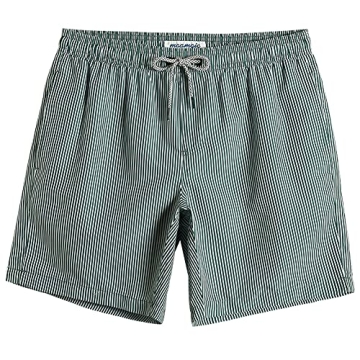 MaaMgic Mens Swim Shorts 7 inch Quick Dry with Mesh Lining - Green Large