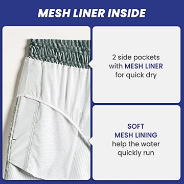 MaaMgic Men's Quick Dry Slim Fit Swim Shorts for Summer Fun