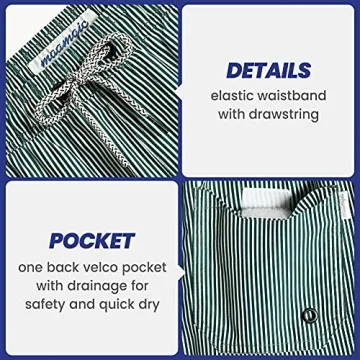 MaaMgic Men's Quick Dry Slim Fit Swim Shorts for Summer Fun