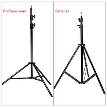 NEEWER PRO 9feet/260cm Spring Loaded Heavy Duty Photography Photo Studio Light Stands with 1/4" Scre...