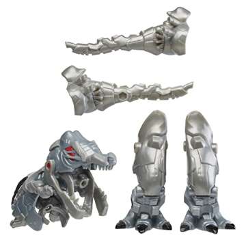 Marvel Mech Strike Mechasaurs, 4.5-Inch Ultron Primeval with T-R3X Mechasaur Action Figures, Super Hero Toys for Kids Ages 4 and Up