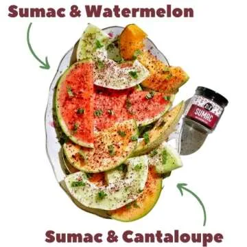 Sumac by Z&Z | Ground Sumac Spice Made from Fresh Tangy Citrus (Sumac) Berries | Turkish Sumac Seasoning for Marinades, Salads, Rice, & Hummus | Authentic Middle Eastern & Mediterranean Taste, 3.25 Oz