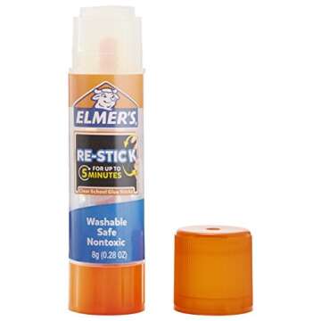 Elmer’s Disappearing Purple Glue Sticks with Bonus Re-Stick Glue Stick, 6 + 1 Pack