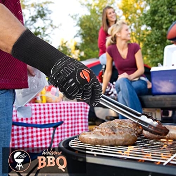 Menhoud BBQ Gloves for Extreme Heat Resistance and Grip