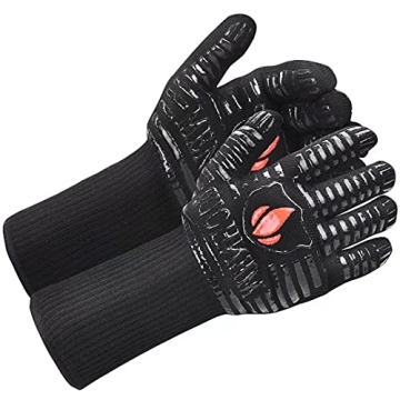 Menhoud BBQ Gloves for Extreme Heat Resistance and Grip