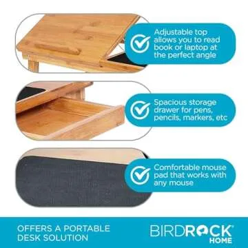 SOFIA + SAM Multi-Tasking Lap Desk with Adjustable Tilt Surface