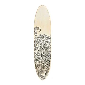 Creative Co-Op Coastal Surfboard Wall Décor - 65.5 Inch