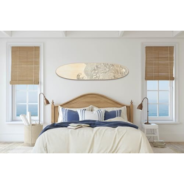 Creative Co-Op Surfboard Décor - Coastal Wall Art