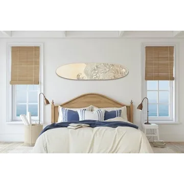 Creative Co-Op Surfboard Décor - Coastal Wall Art