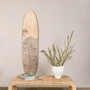 Creative Co-Op Surfboard Décor - Coastal Wall Art