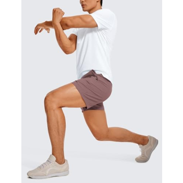 CRZ YOGA Men's 5'' Workout Shorts - Lightweight Quick Dry