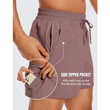 CRZ YOGA Men's 5'' Workout Shorts - Lightweight Quick Dry